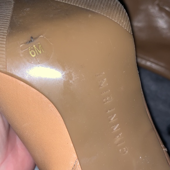 Gianni Bini Camel Leather Knee High Boots — 6 - Picture 10 of 16